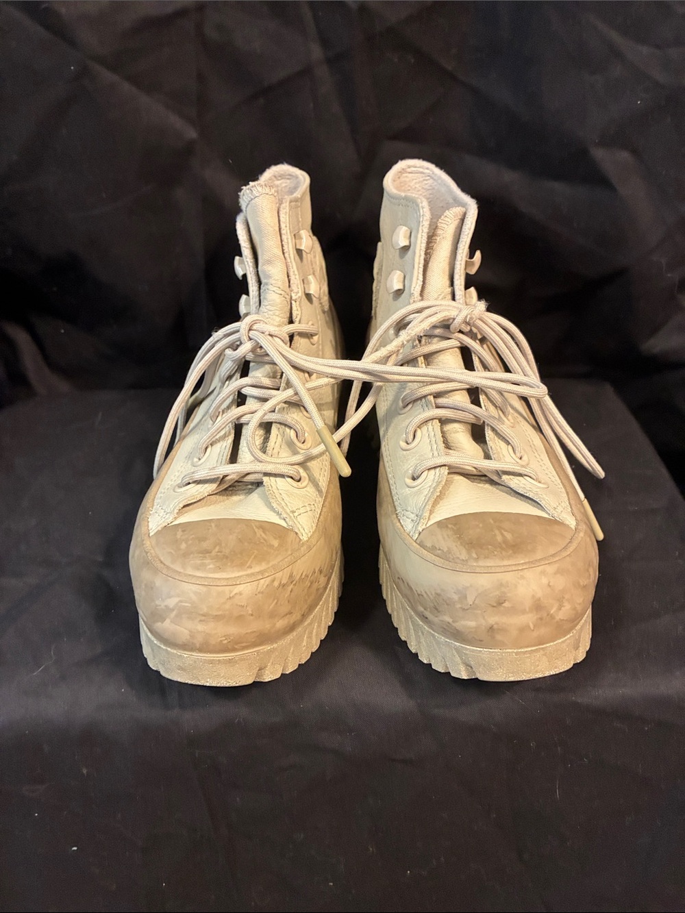 Converse Platform High-Top Sneakers in Beige
